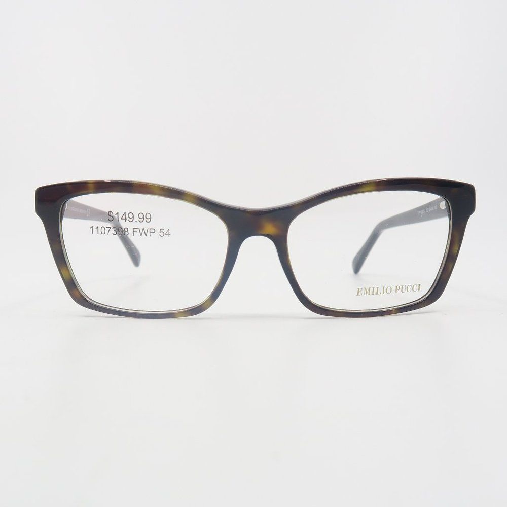 Emilio Pucci EP 5033-33 052 54mm New Brown Tortoise Eyeglasses with case - Picture 2 of 7